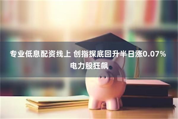 专业低息配资线上 创指探底回升半日涨0.07% 电力股狂飙