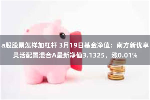 a股股票怎样加杠杆 3月19日基金净值：南方新优享灵活配置混合A最新净值3.1325，涨0.01%